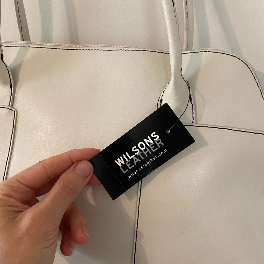 Brand New Wilsons Leather White Bag